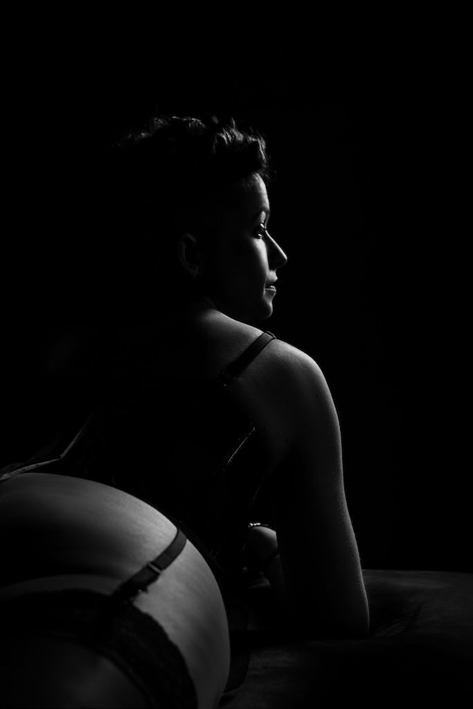 Een silhouet boudoirportret  Zeewolde