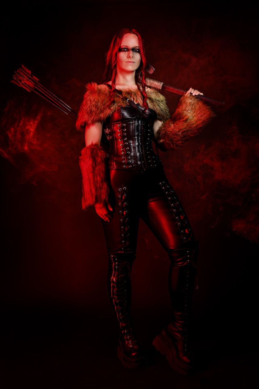 Fotoshoot in Zeewolde Archteype expositie warrior