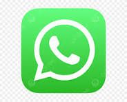 WhatsApp messaging app icon in bright green color on white background.
