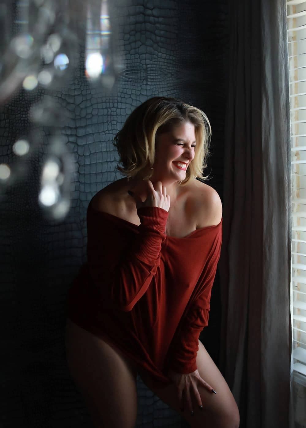 Boudoir photography for women over 40 at Blush Boudoir award-winning studio Dayton Ohio