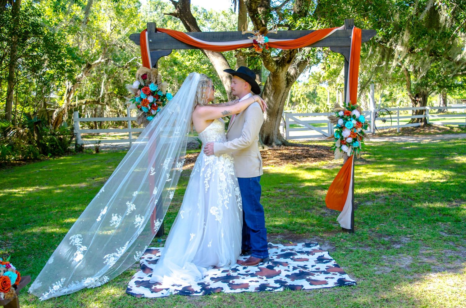 Beautiful wedding photos of couple during sweetheart photos, formal photos