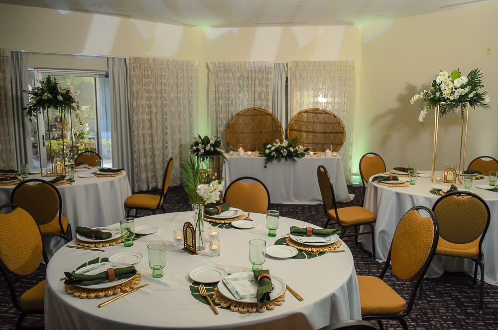 Crowne Plaza Orlando set up for Wedding reception