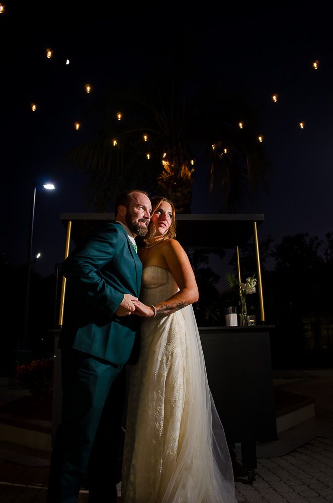 The couple at the end of the night at the Crowne Plaza Orlando