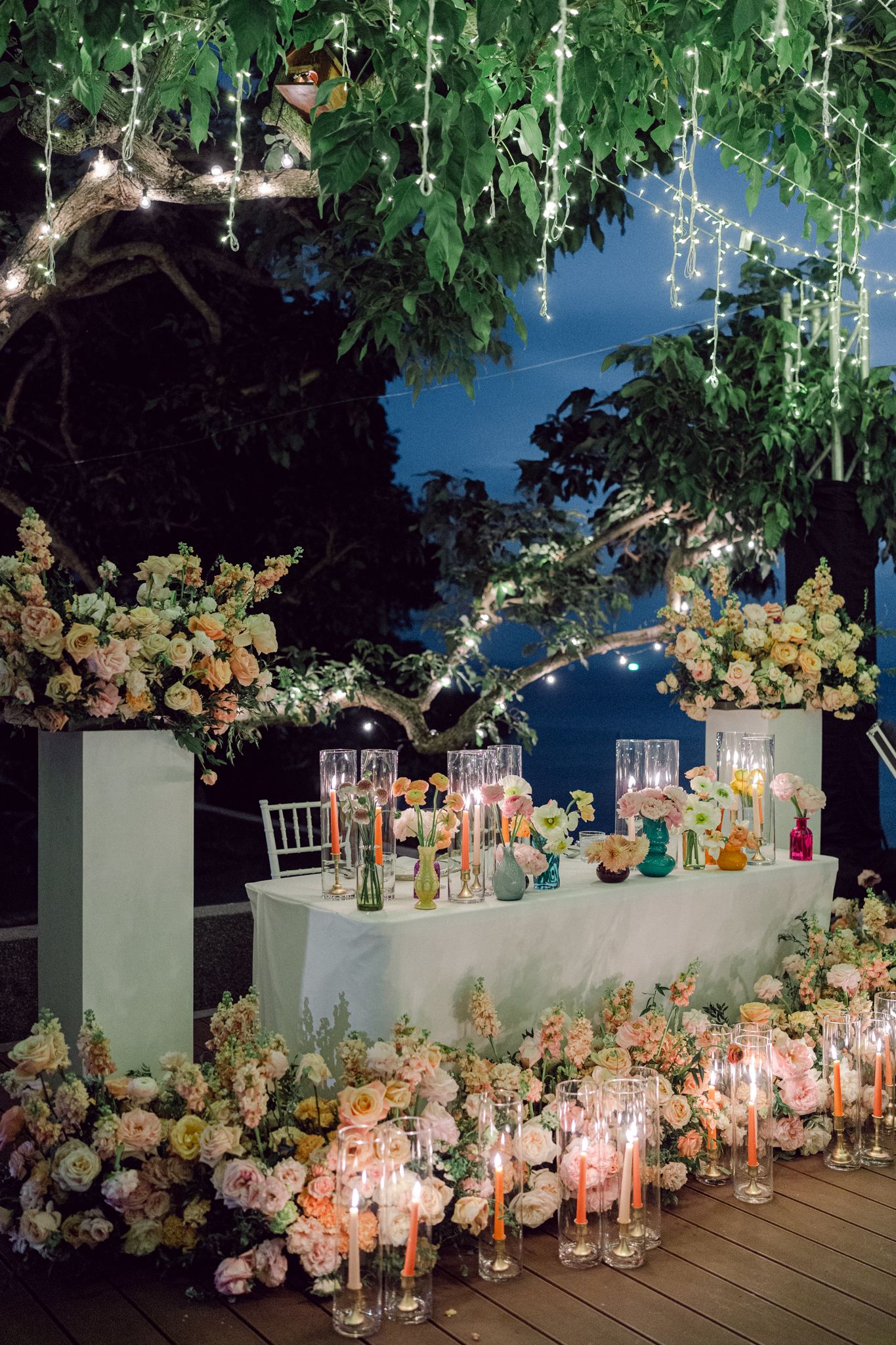 wedding dinner decor in phuket thailand