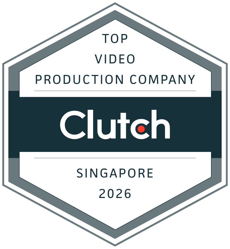 Badge for Top Corporate Corporate Photographer Company Singapore award by Clutch, and link to site.