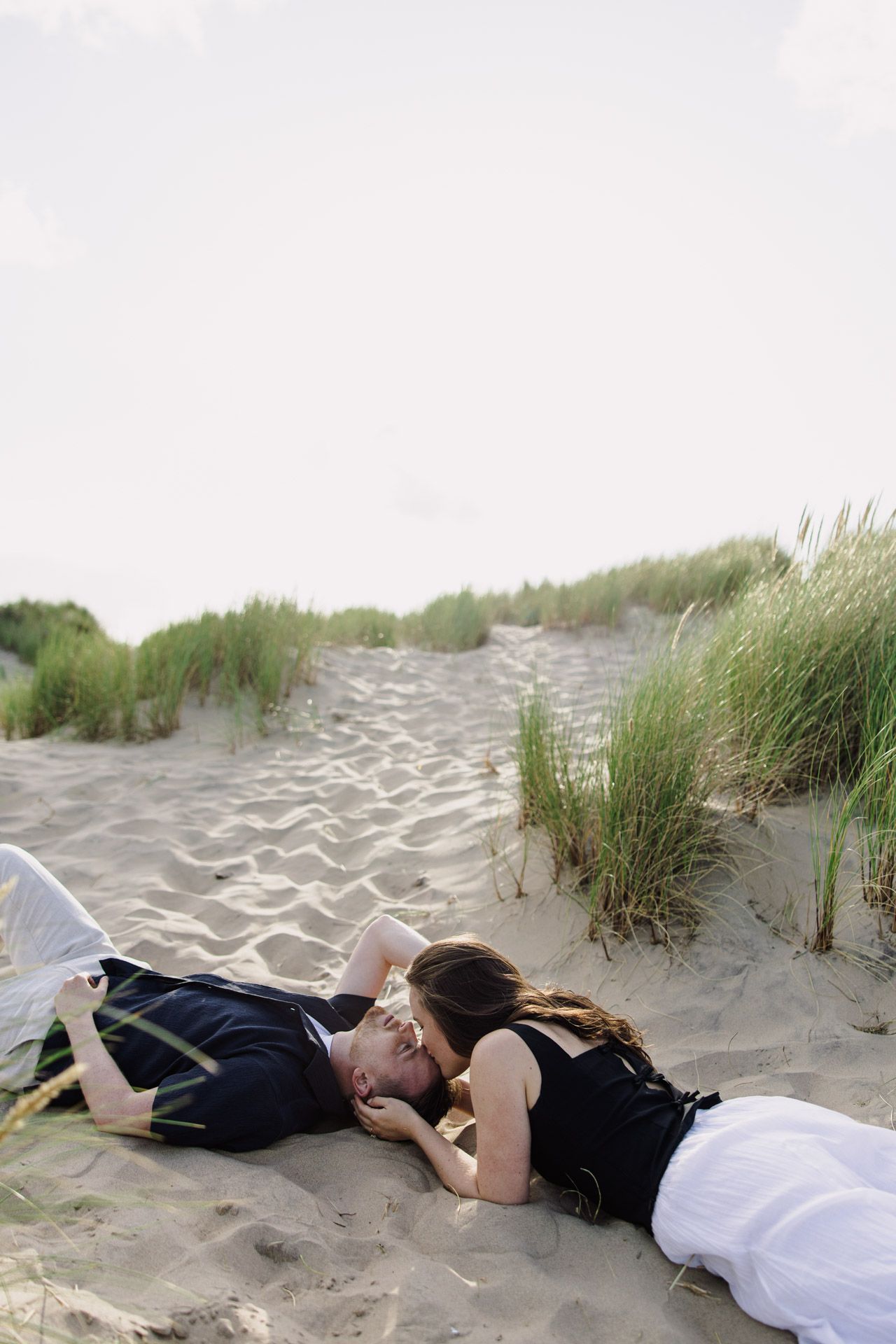 A pre-wedding photoshoot at the beach.