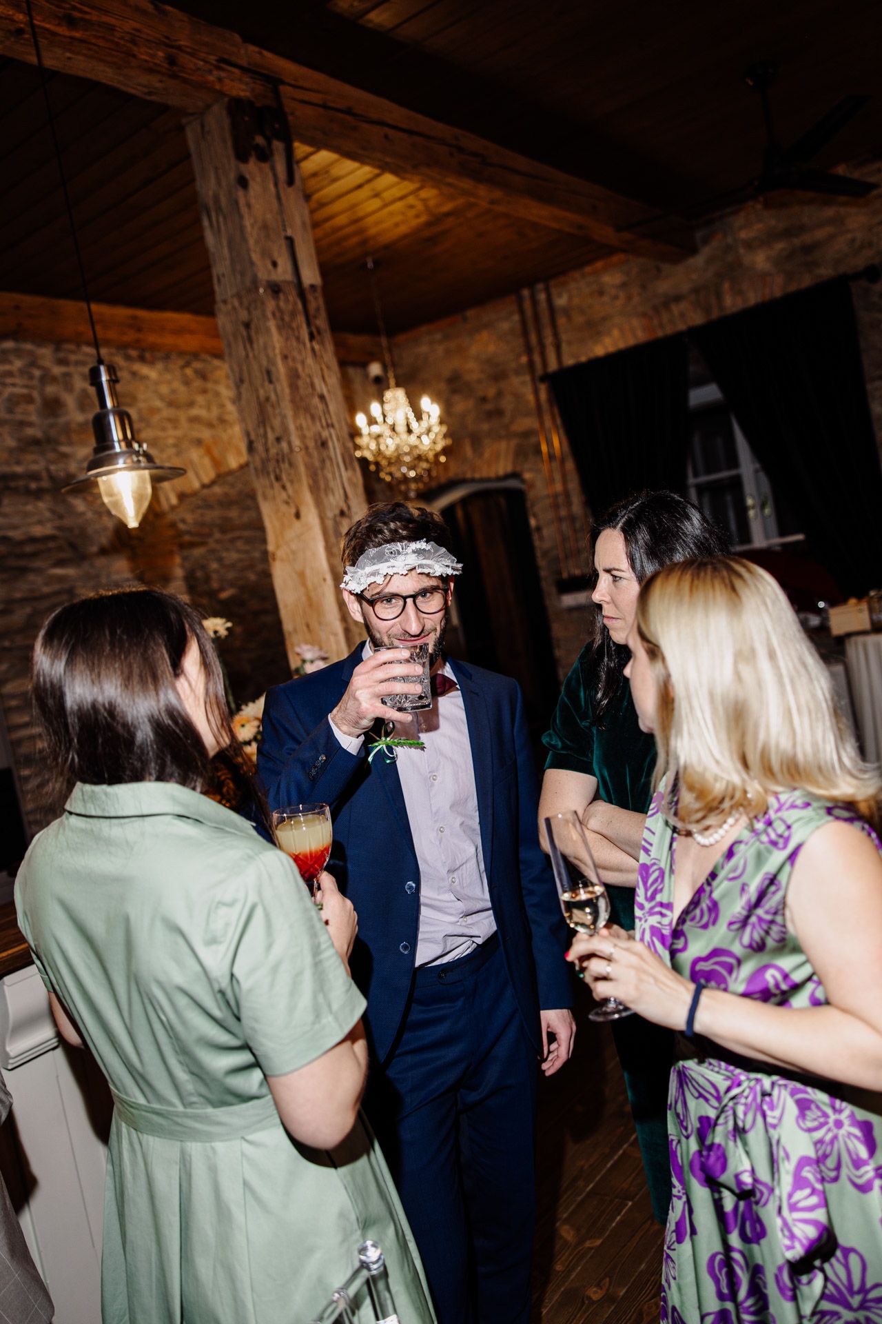 Party na svatbě na svatebním místě Villa Dom Carli.