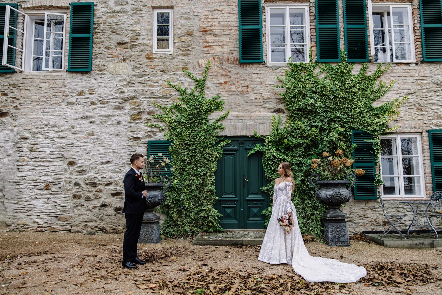 Svatební focení v toskánském stylu na Villa Dom Carli.