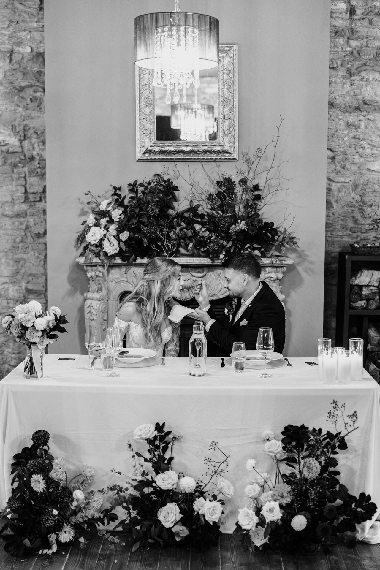 Svatební hostina na italském místě Villa Dom Carli v ČR.