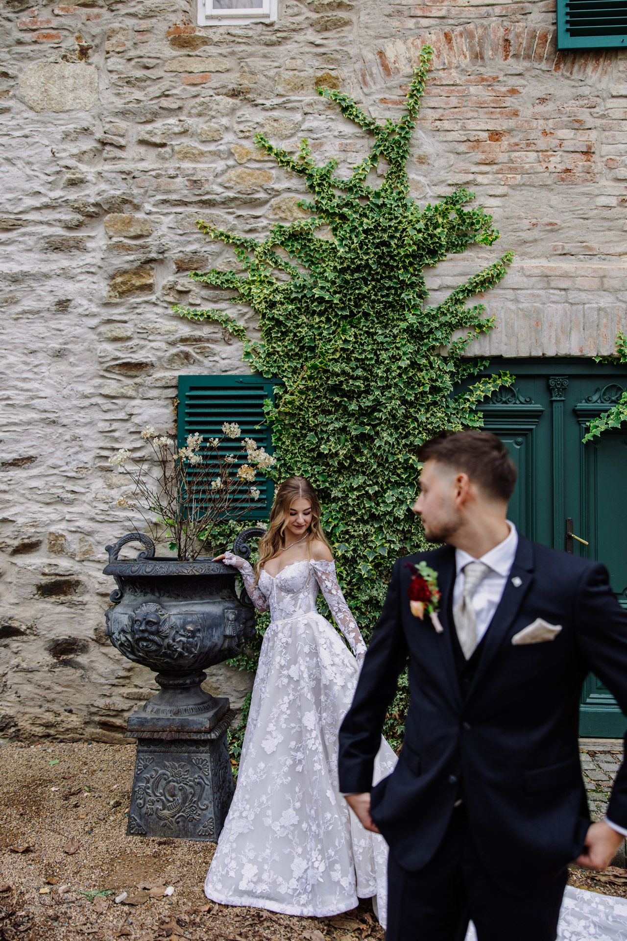Svatební focení v toskánském stylu na Villa Dom Carli.
