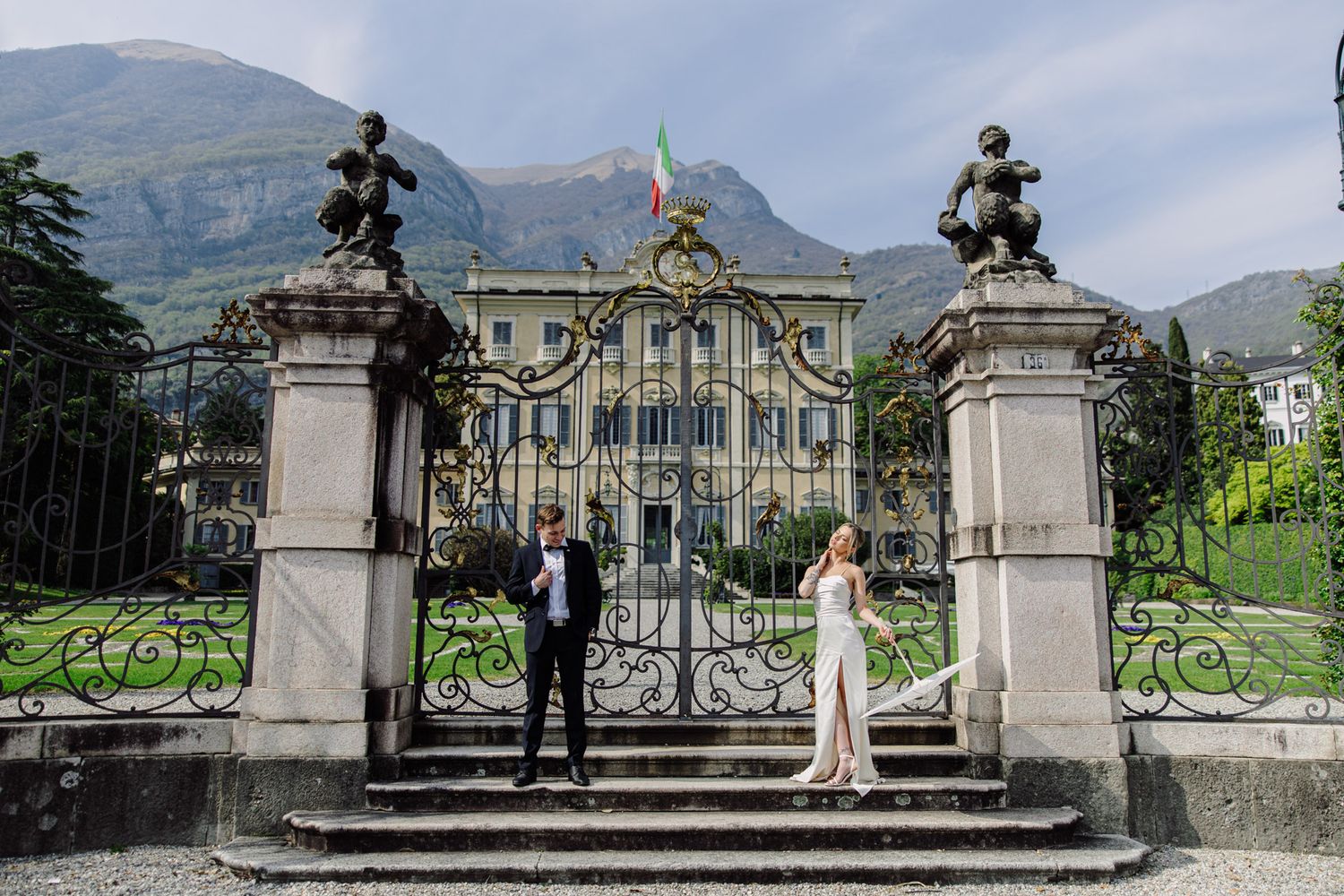 Lake Como a předsvatební focení.