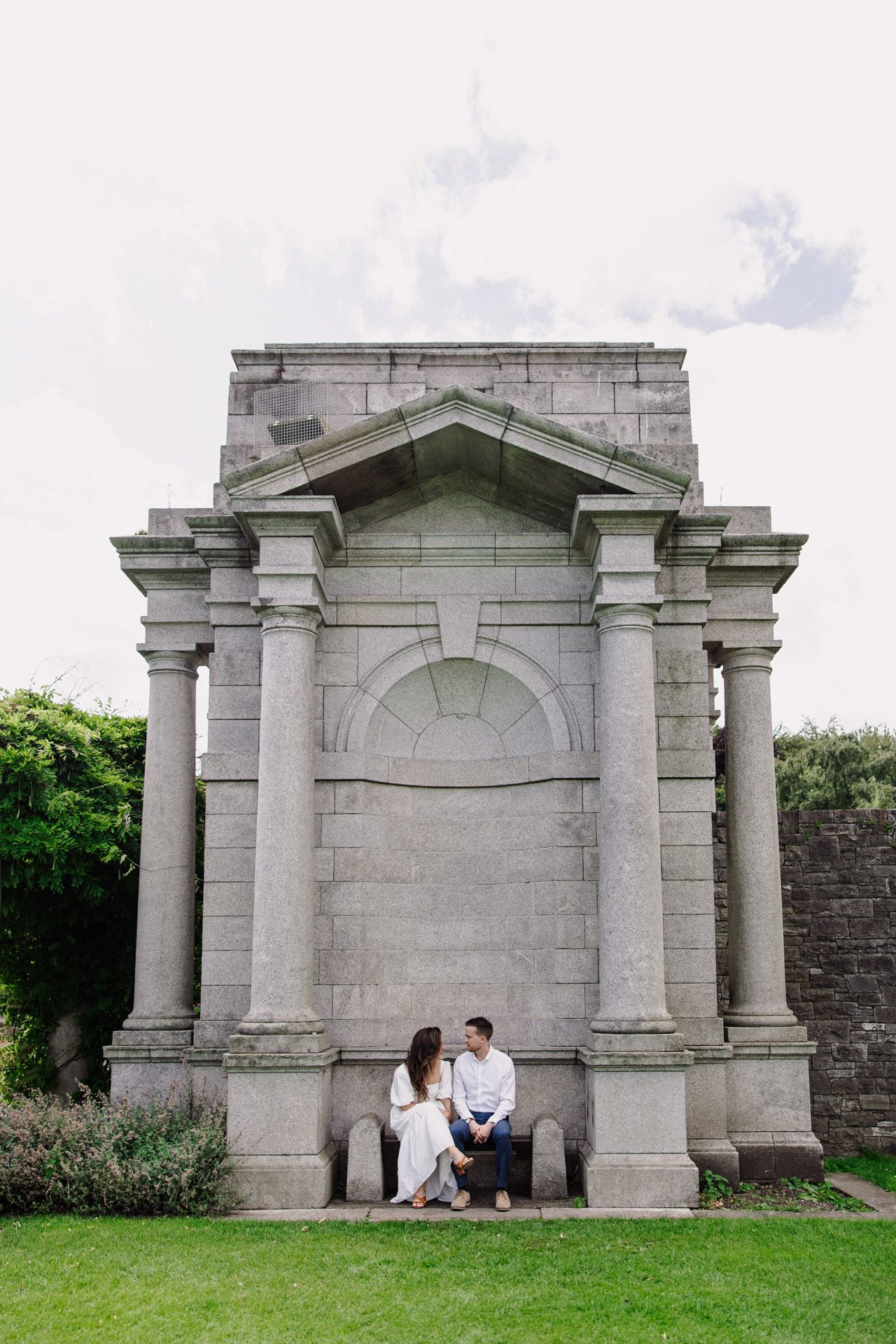 Párové focení ve městě Dublin.