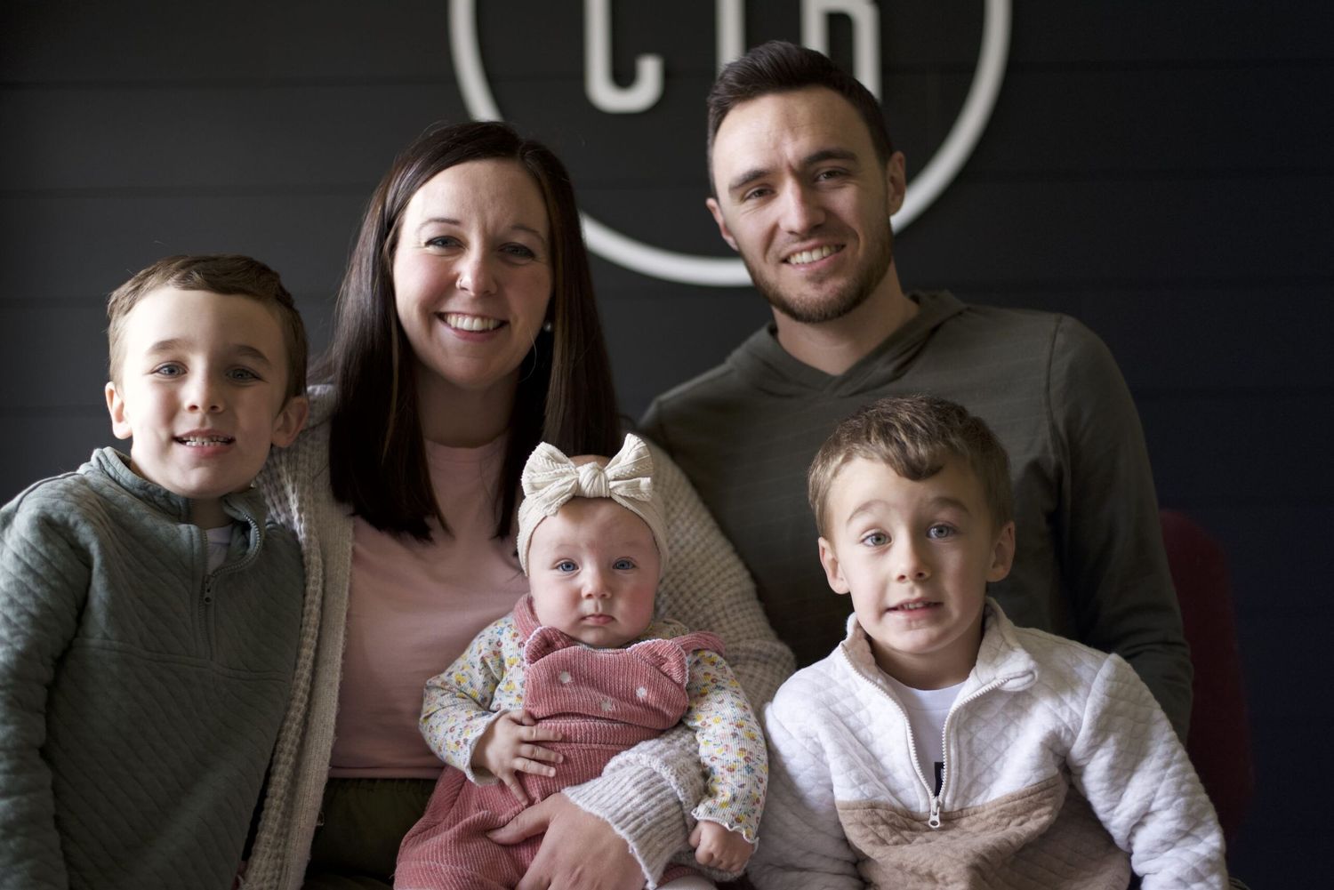 portrait of the Gardener family, community group leaders at Crossroads Fairmont