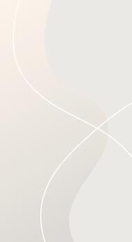 Abstract minimalist background with soft beige and gray tones featuring elegant curved white lines.