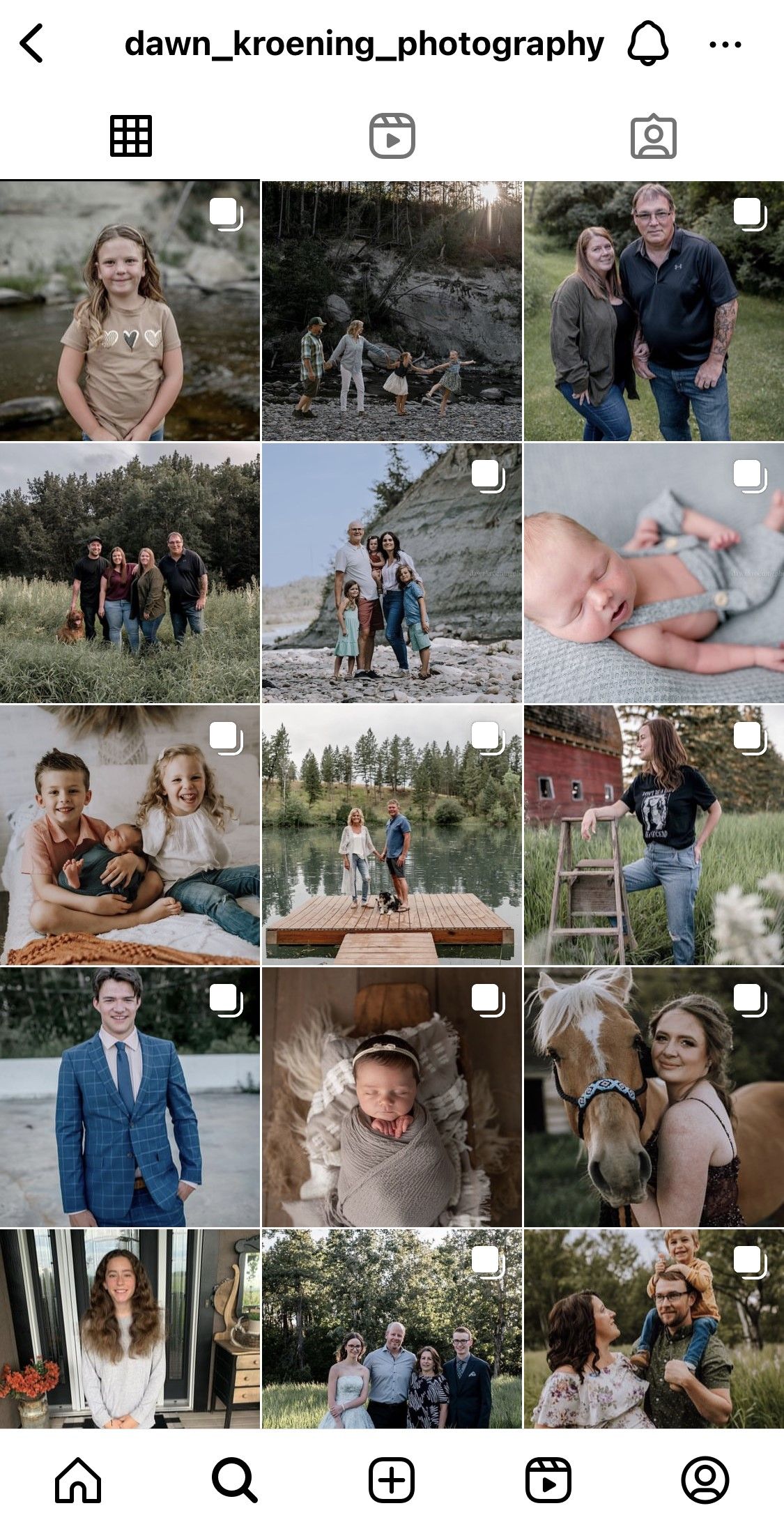 Photographer Dawn Kroening from Ponoka Alberta Instagram page
