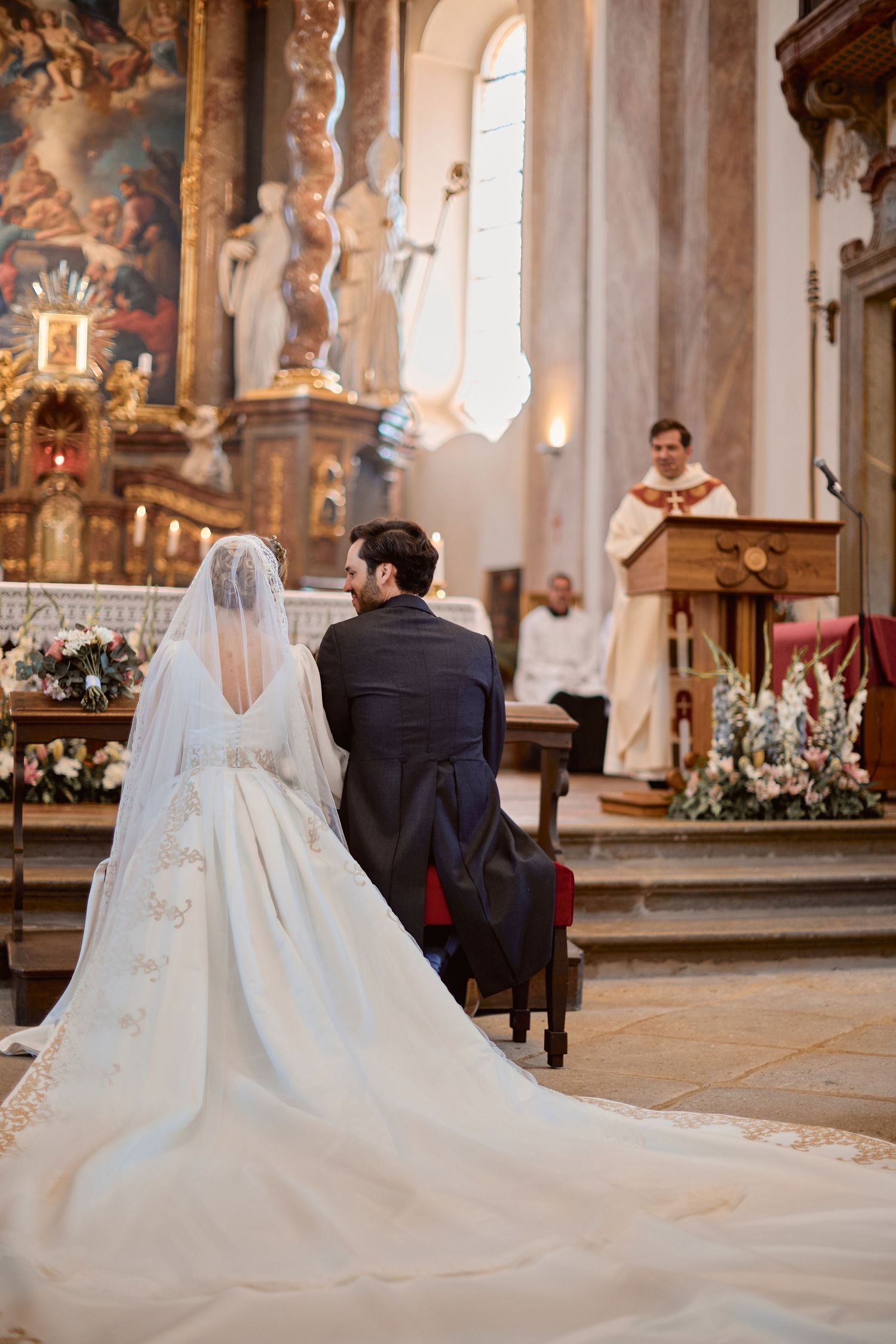 Royal Bride Catholic Wedding Photographer Europe Roayl Wedding