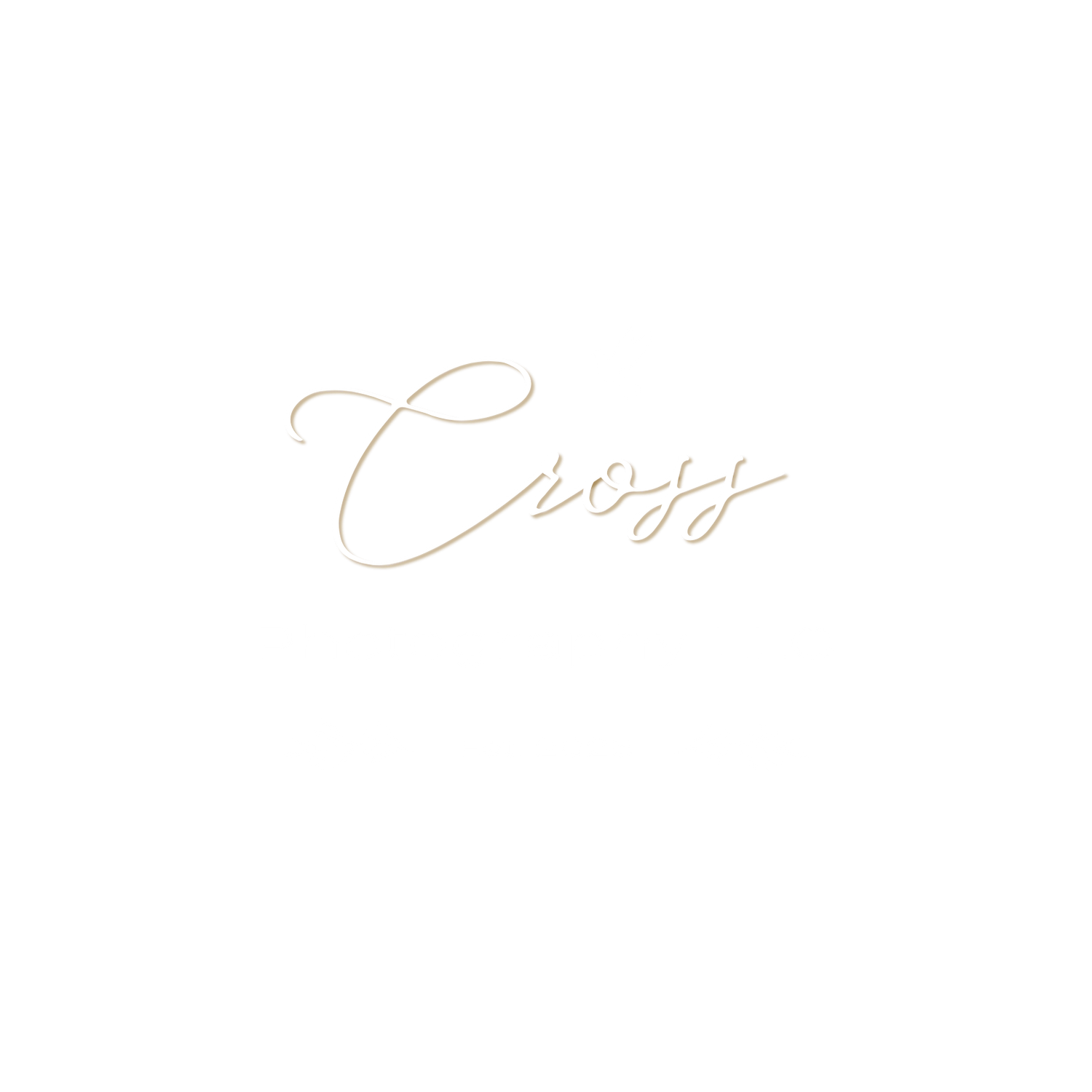 Stylish gold script text with flowing calligraphic elements.