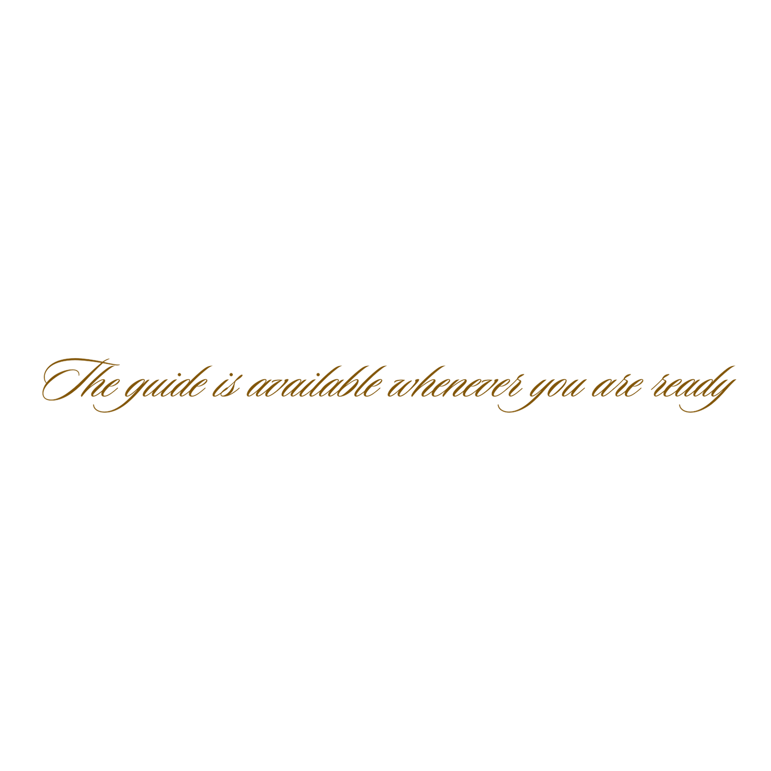 Elegant gold script text with decorative elements on white background.