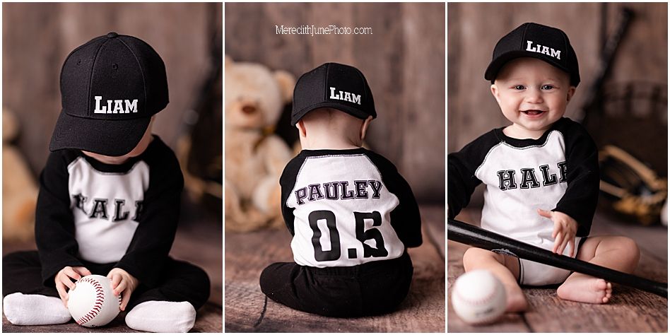 A collection of black and white baseball caps with 'Liam' text displayed in various angles and positions.