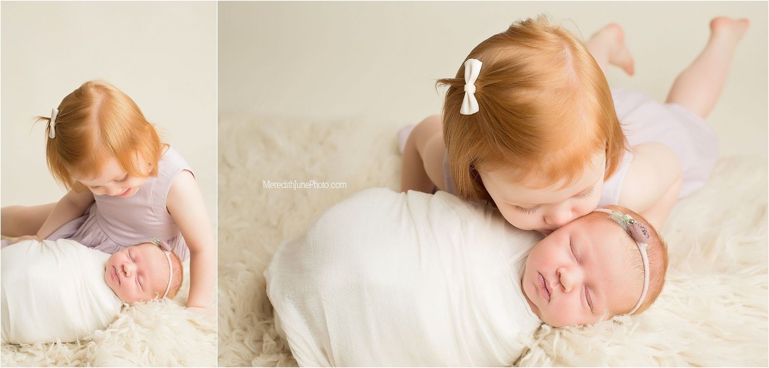 A sweet newborn photography session showing tender moments between parent and baby in soft natural light.