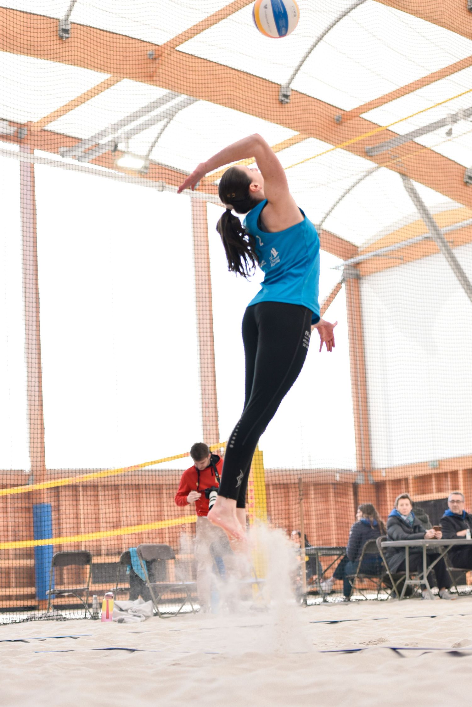 Photographie sportive beach-volley