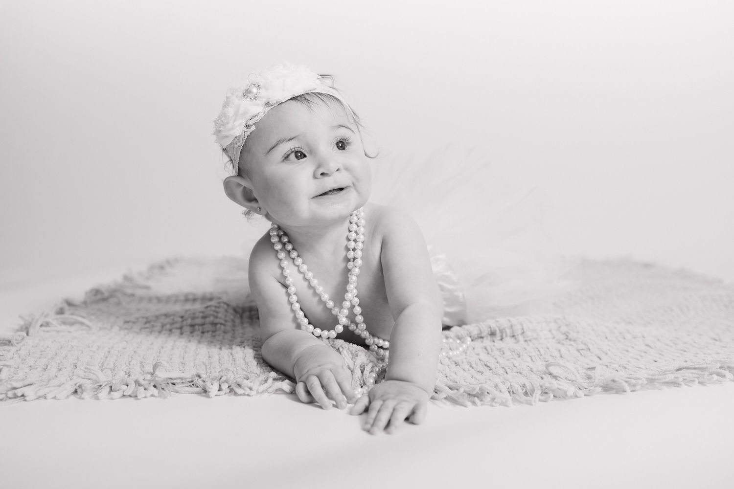Child milestone photography session in Northwest Florida using a professional mobile studio setup.