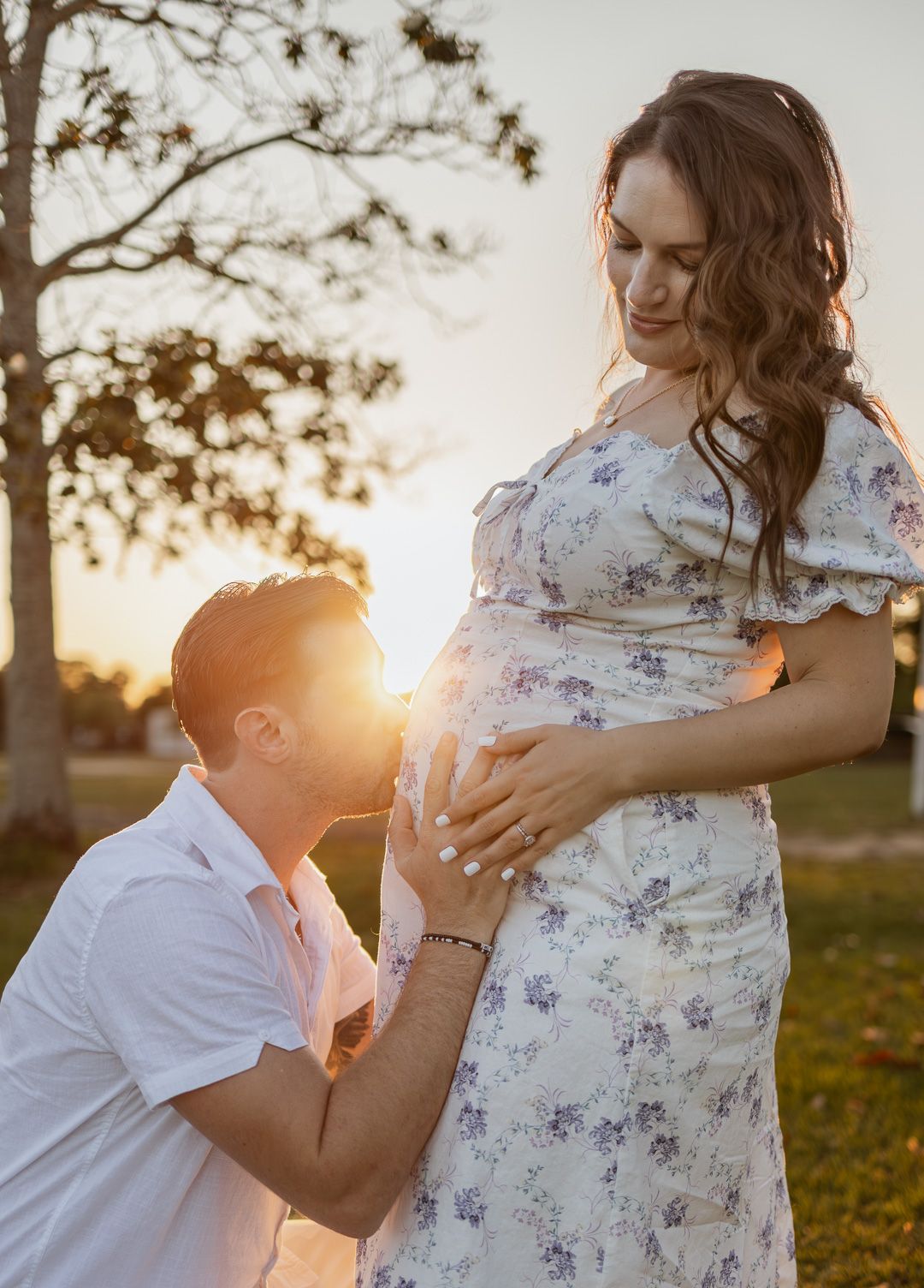Maternity session located in Downtown Milton, Fl