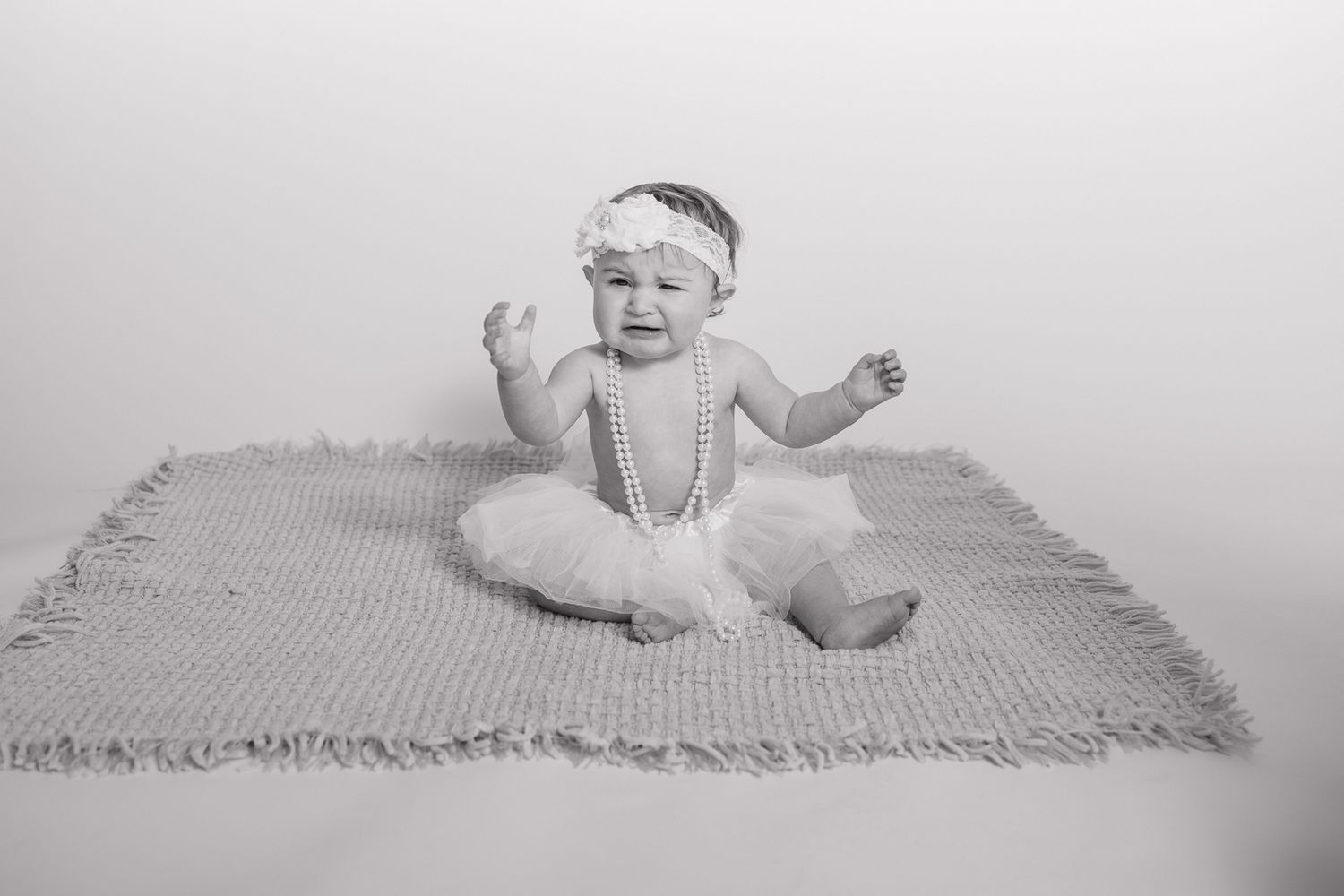 Child milestone photography session in Northwest Florida using a professional mobile studio setup.