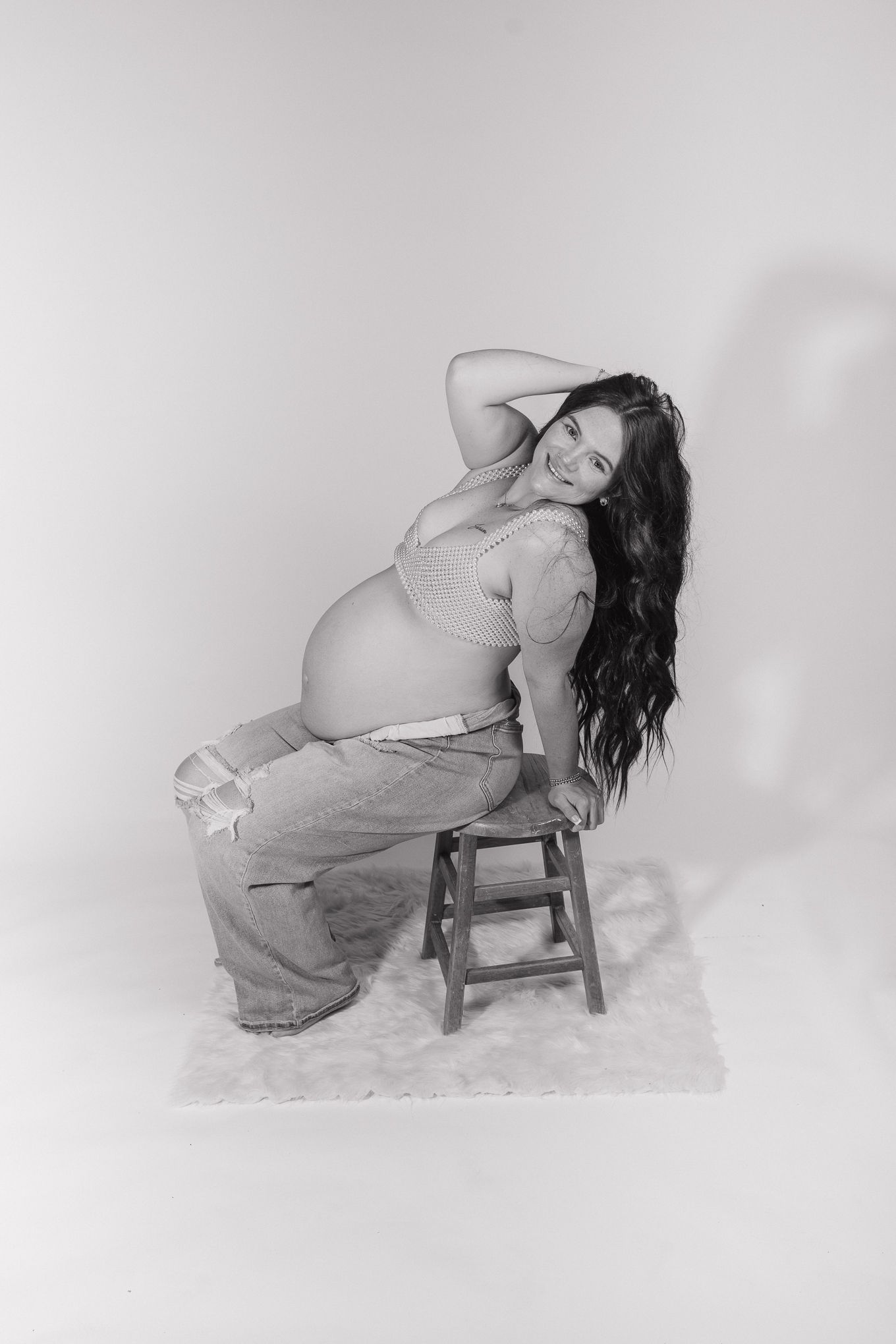 Studio maternity photographer serving Milton, Pensacola, Pace, and surrounding Northwest Florida areas.