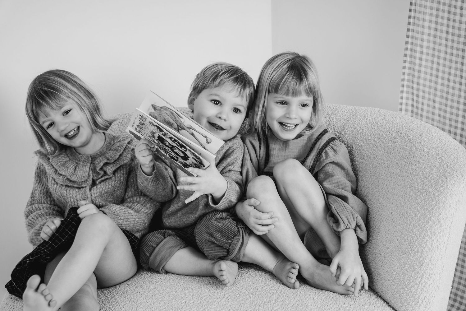 spontane foto van kinderen in studio in zandhoven