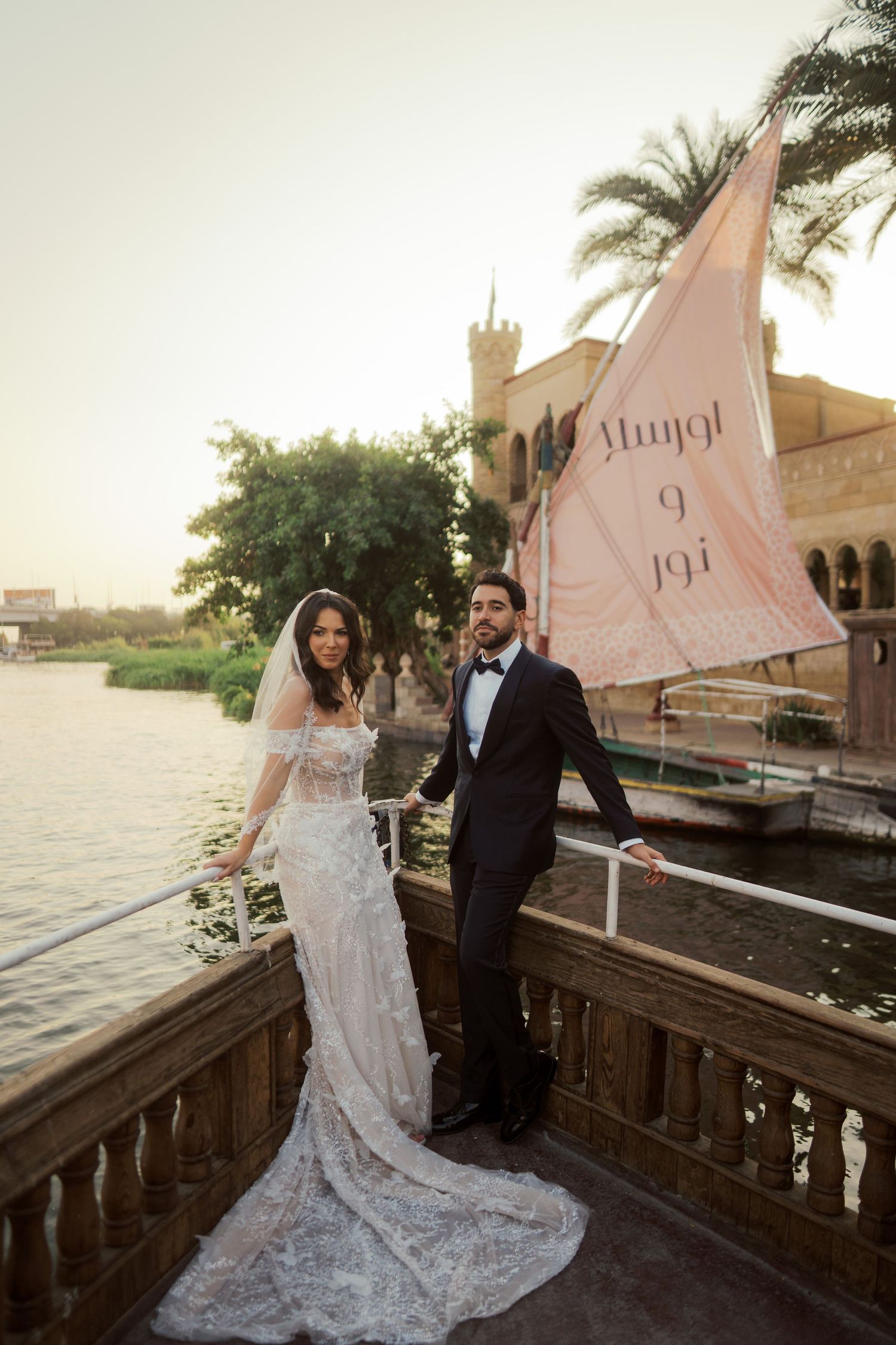 Editorial bridal portrait wedding Cairo Occhio Studios
