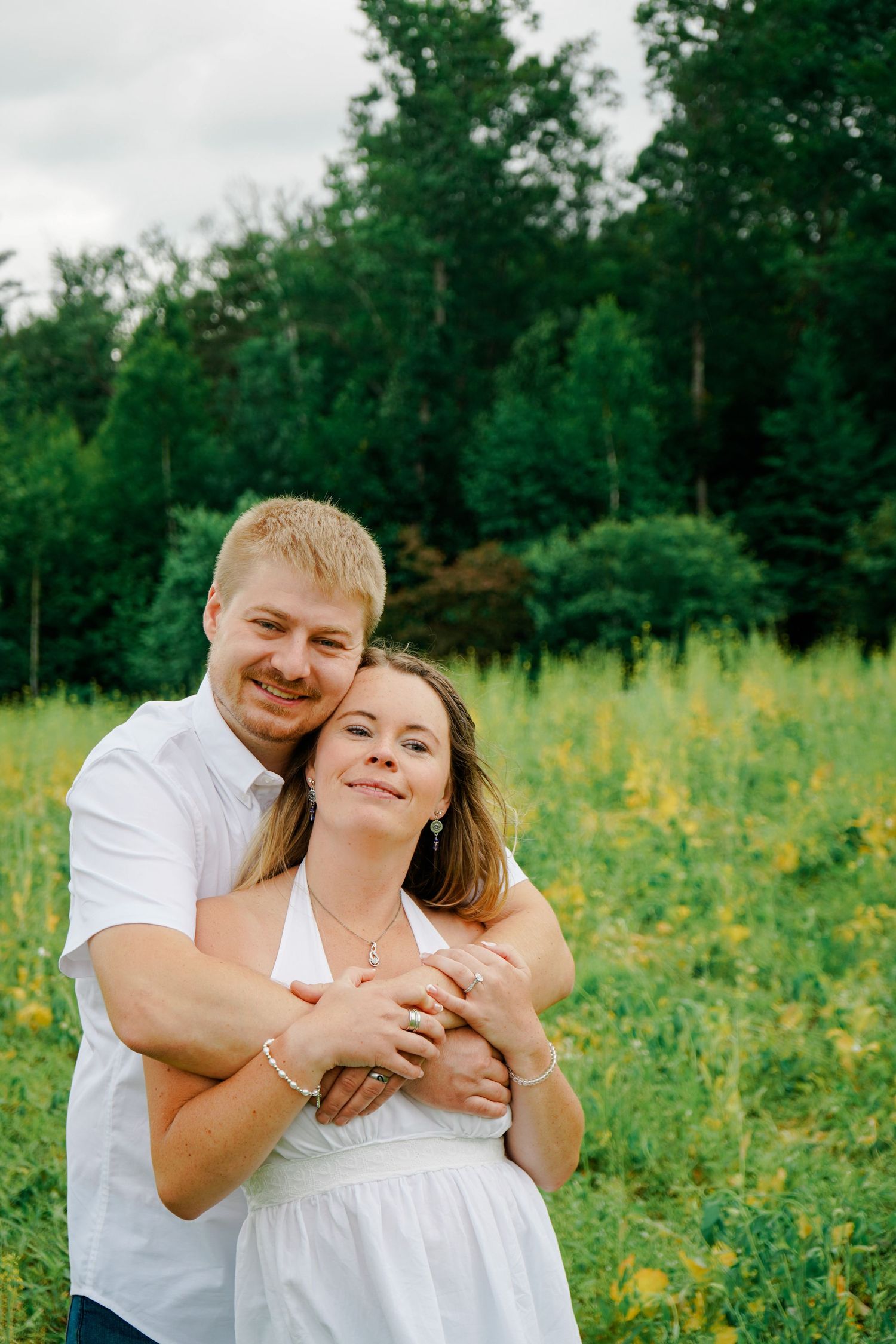 image of couple in field