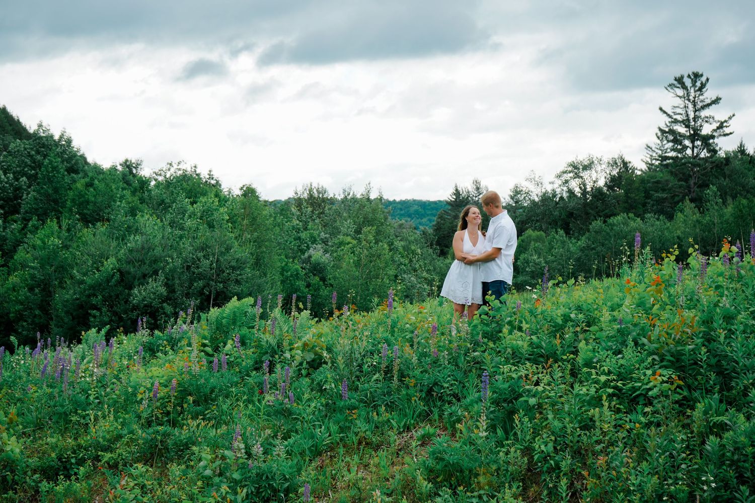 image of couple in field