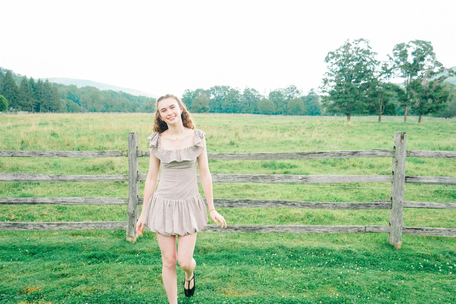 Image of senior portrait session in Woodstock VT.