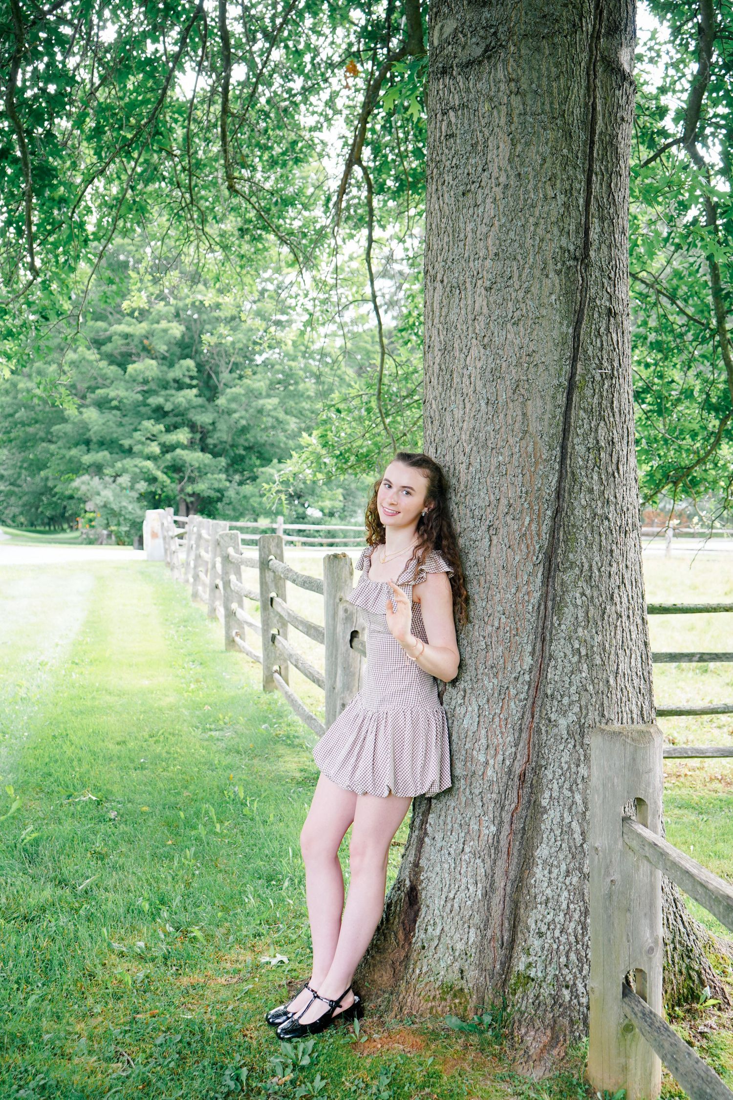 Image of senior portrait session in Woodstock VT.