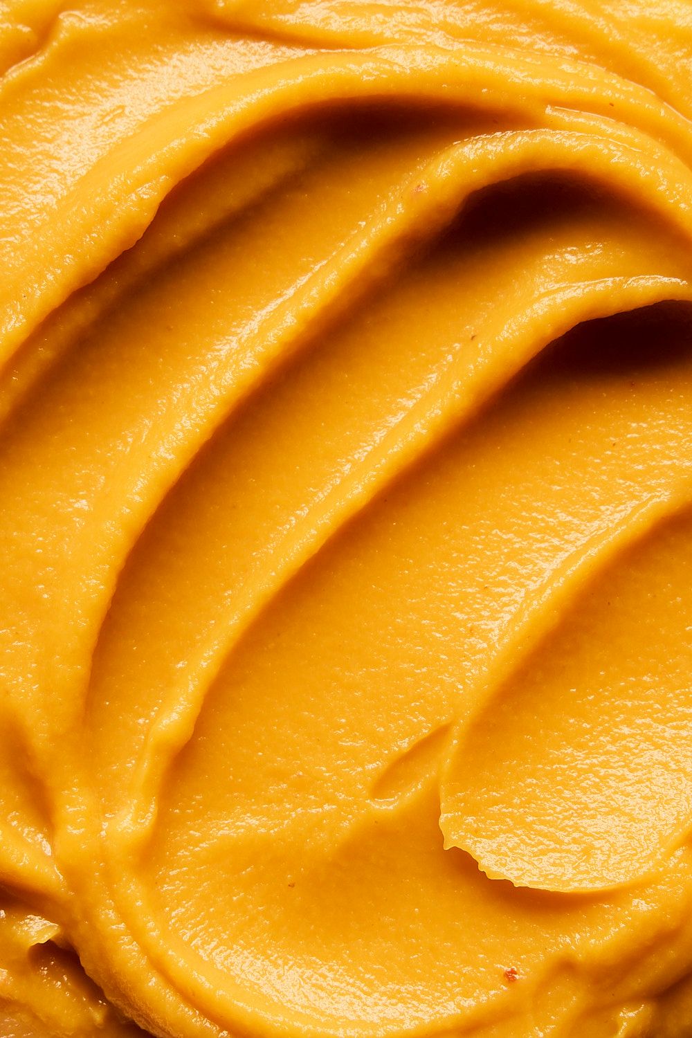 Macro shot of pumpkin puree