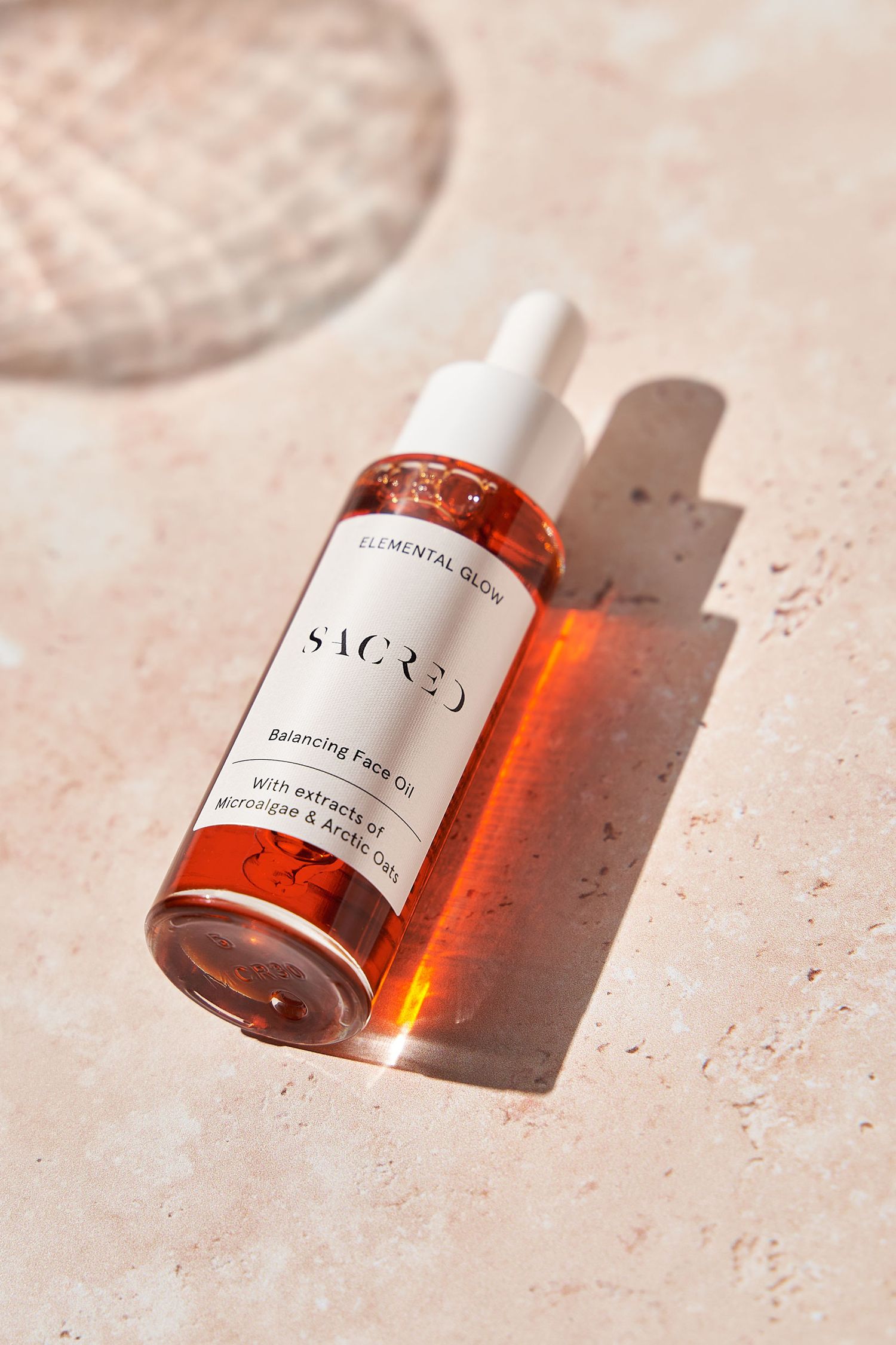 Face oil product shot for Sacred