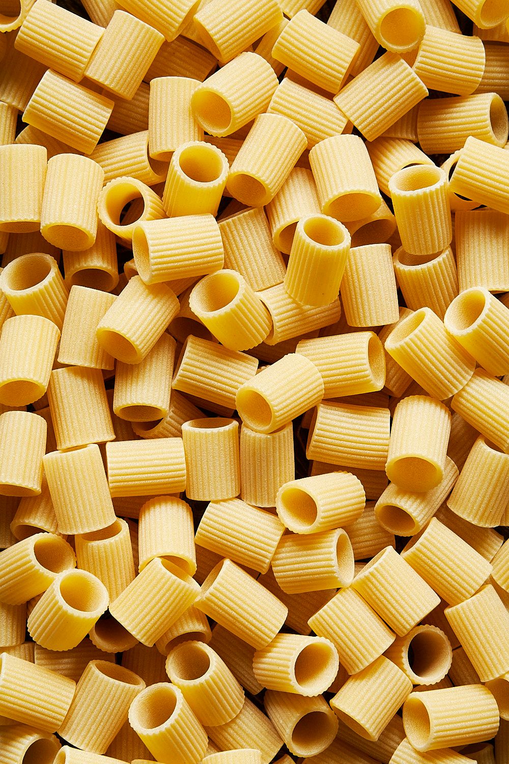 Macro shot of tube pasta
