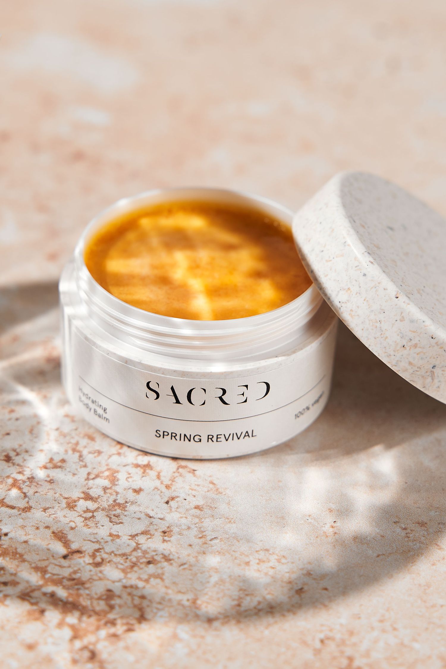 Skincare product shot for Sacred