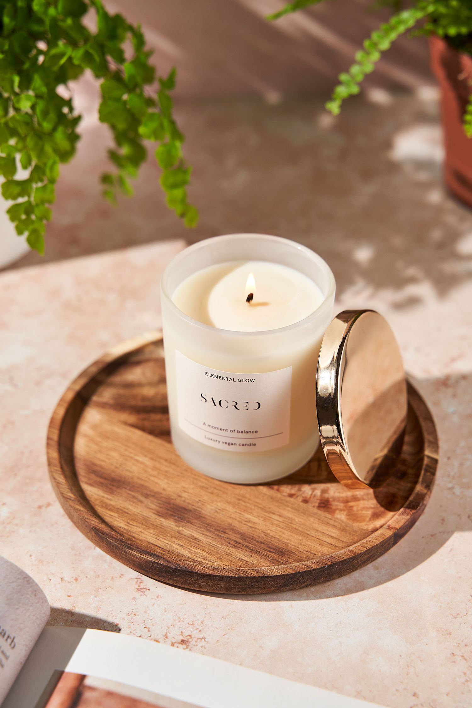 Candles product shot for Sacred