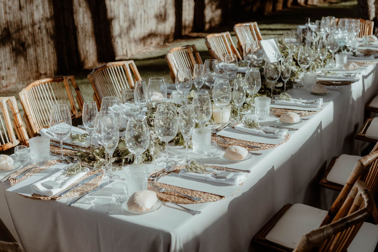 Mesa decorada para banquete de boda – fotógrafo de bodas Madrid