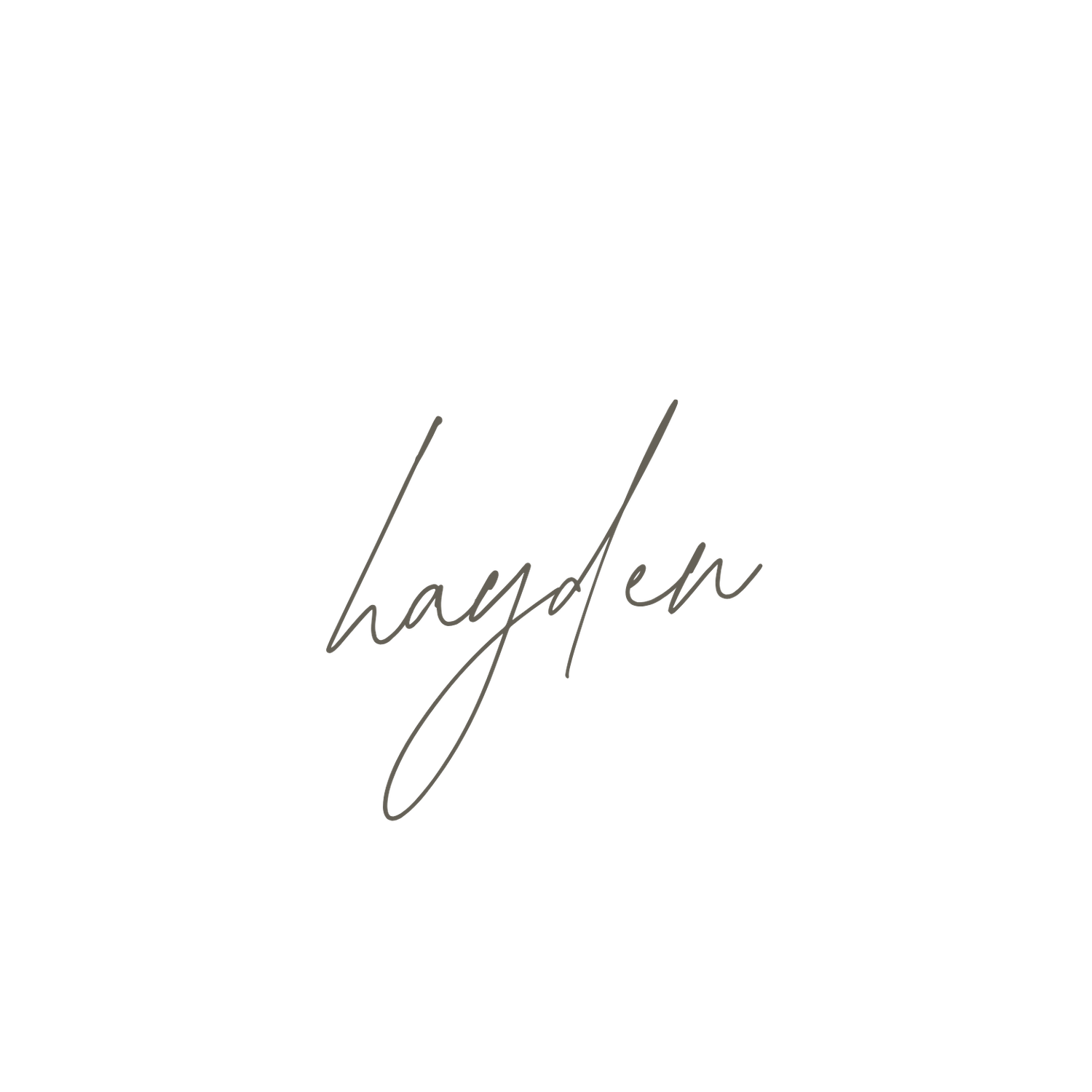 Elegant handwritten signature in black ink on white paper.