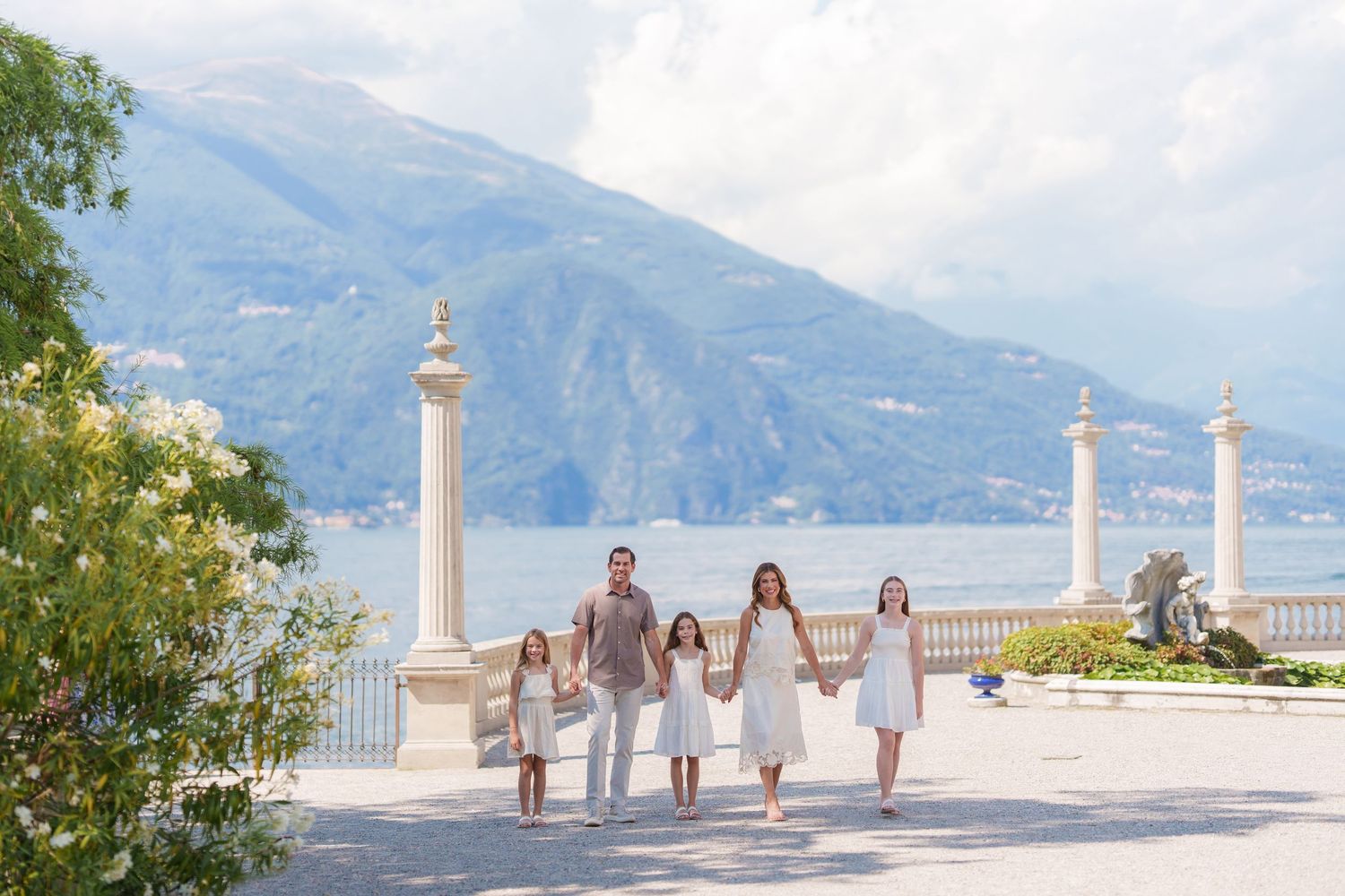 Professional Lake Como family photographer in Bellagio