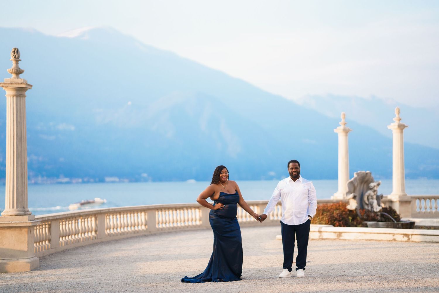 family photoshoot lake como villa melzi