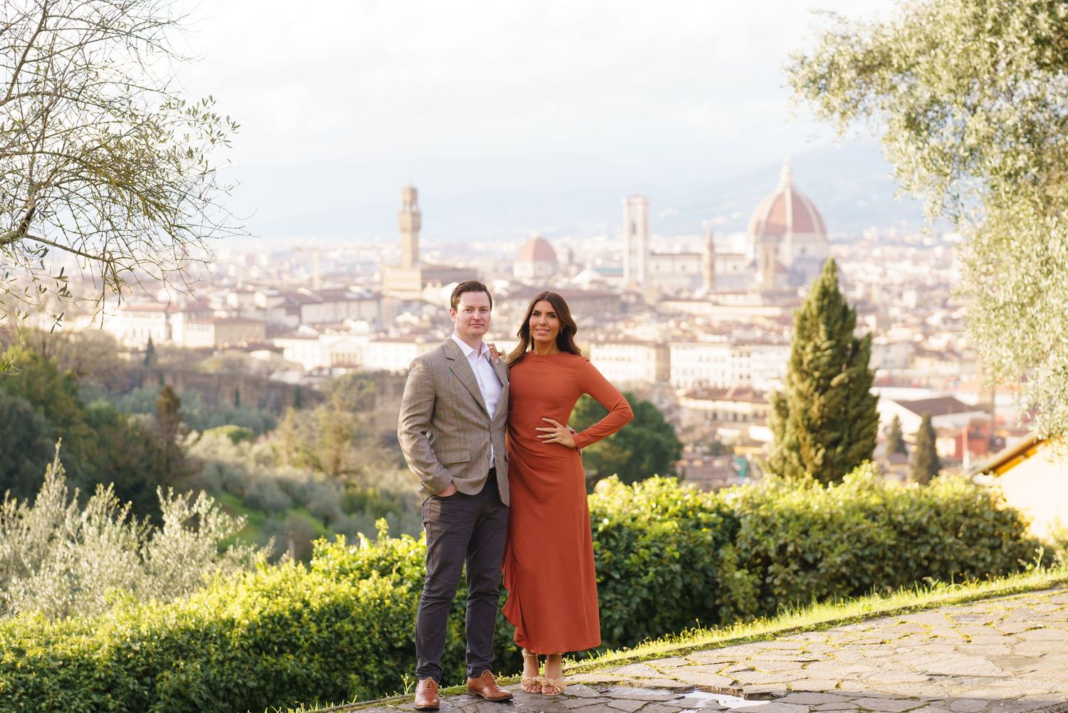 luxury family photographer florence overlooking duomo