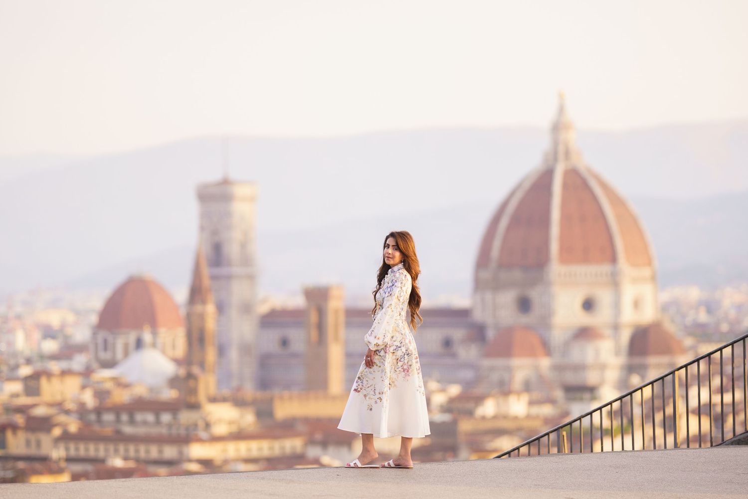 family photos Duomo Florence sunrise