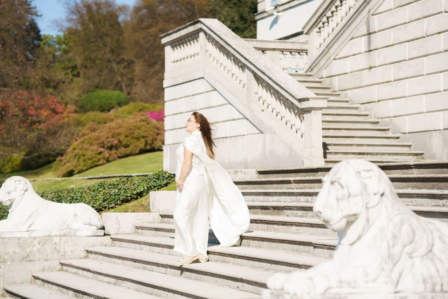 Bellagio photographer Villa Melzi maternity photoshoot Lake Como
