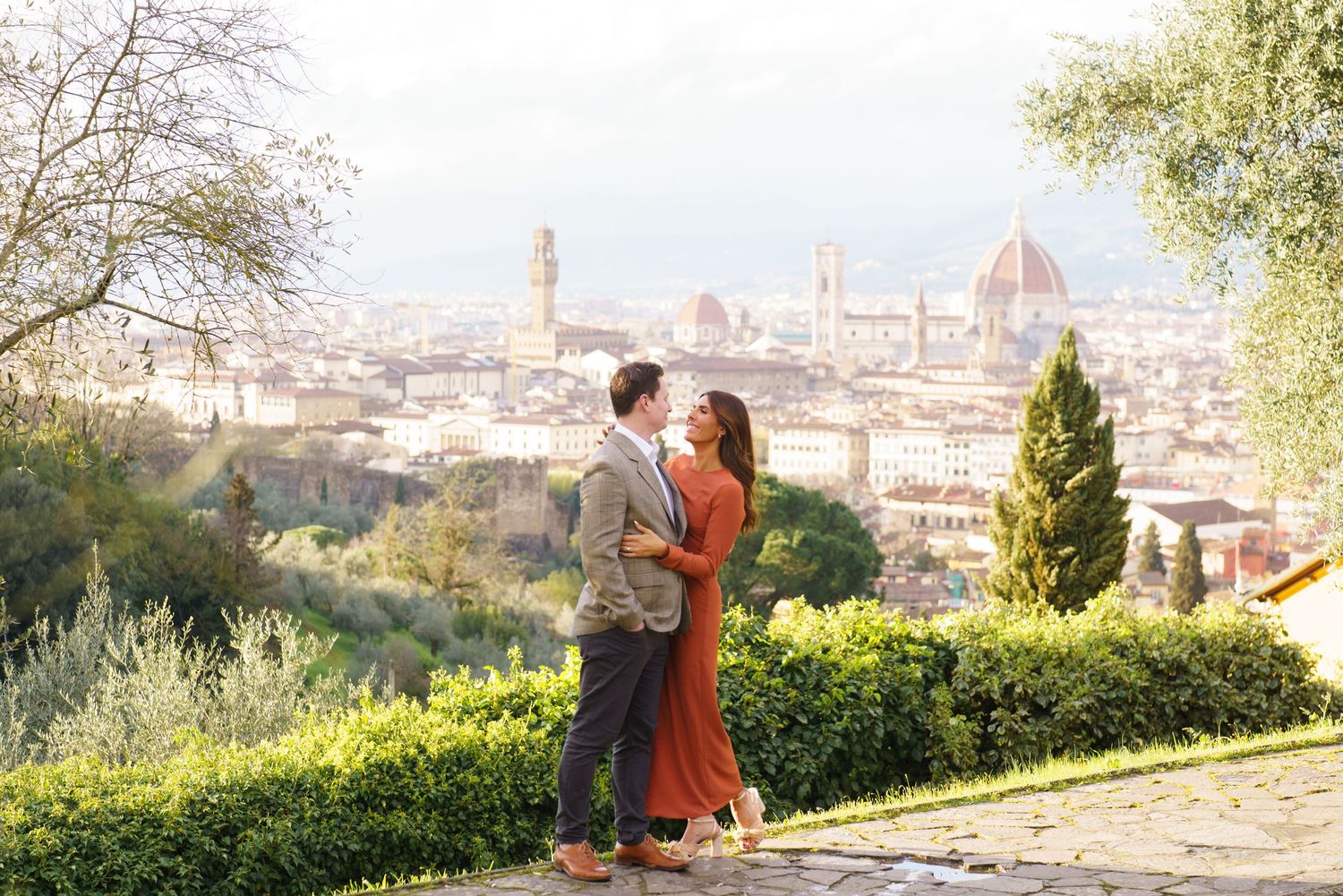 luxury family photographer florence overlooking duomo