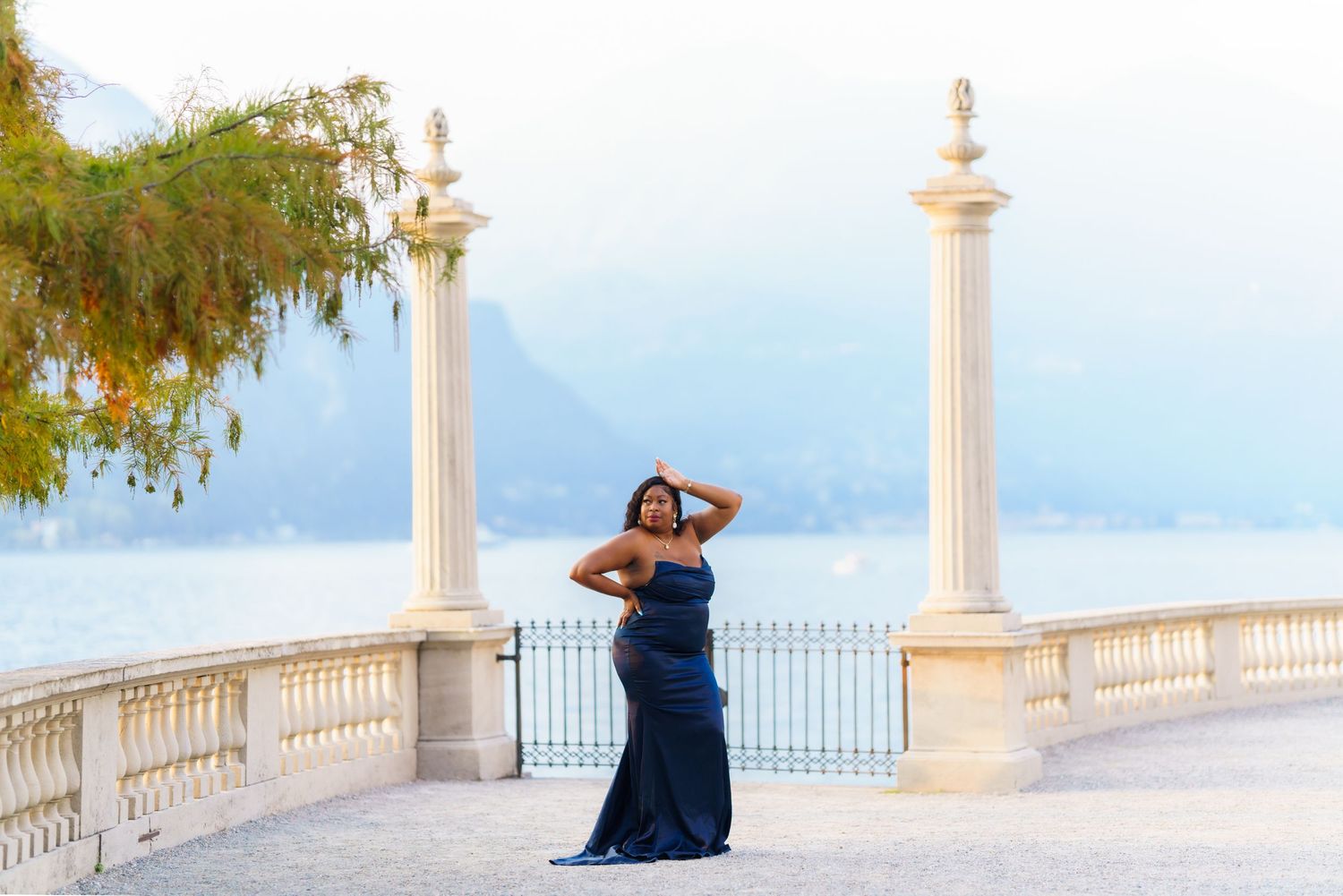 family photoshoot lake como villa melzi