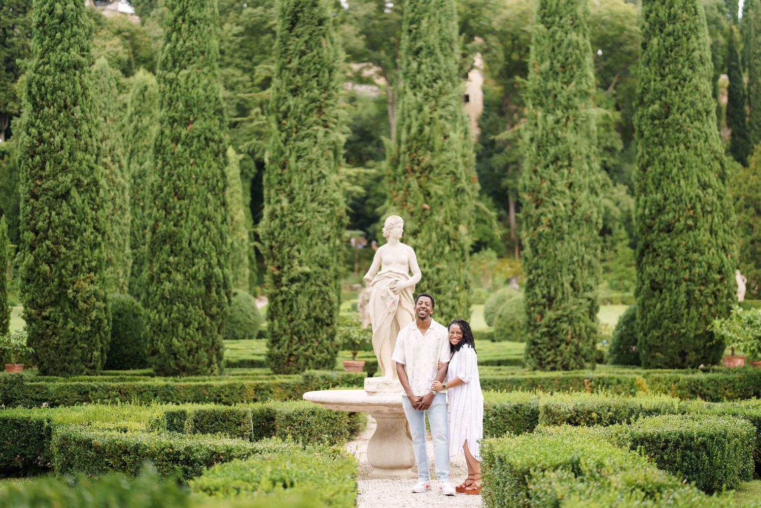 Surprise engagement proposal in Verona captured in cinematic and elegant photography style